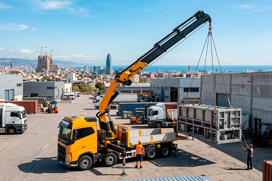 Alquiler de camión grúa en Barcelona